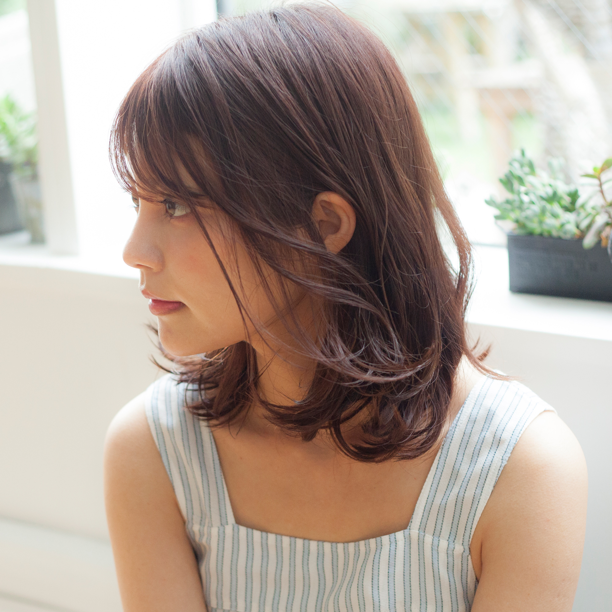 ブリーチなしでも可能なピンクアッシュで作るモテヘア