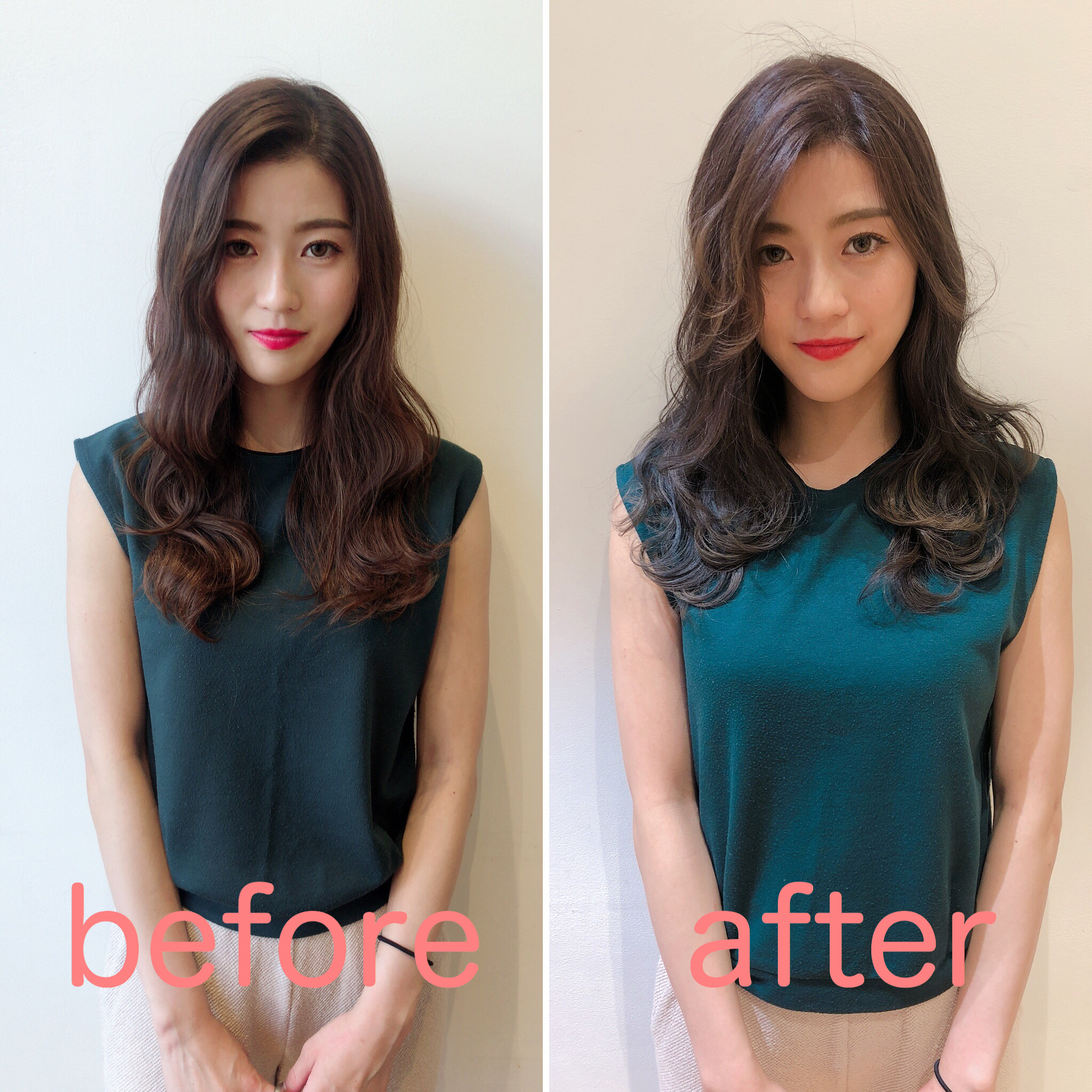 【Violet村瀬☆before→after】秋のカラーは色コク透ける♪