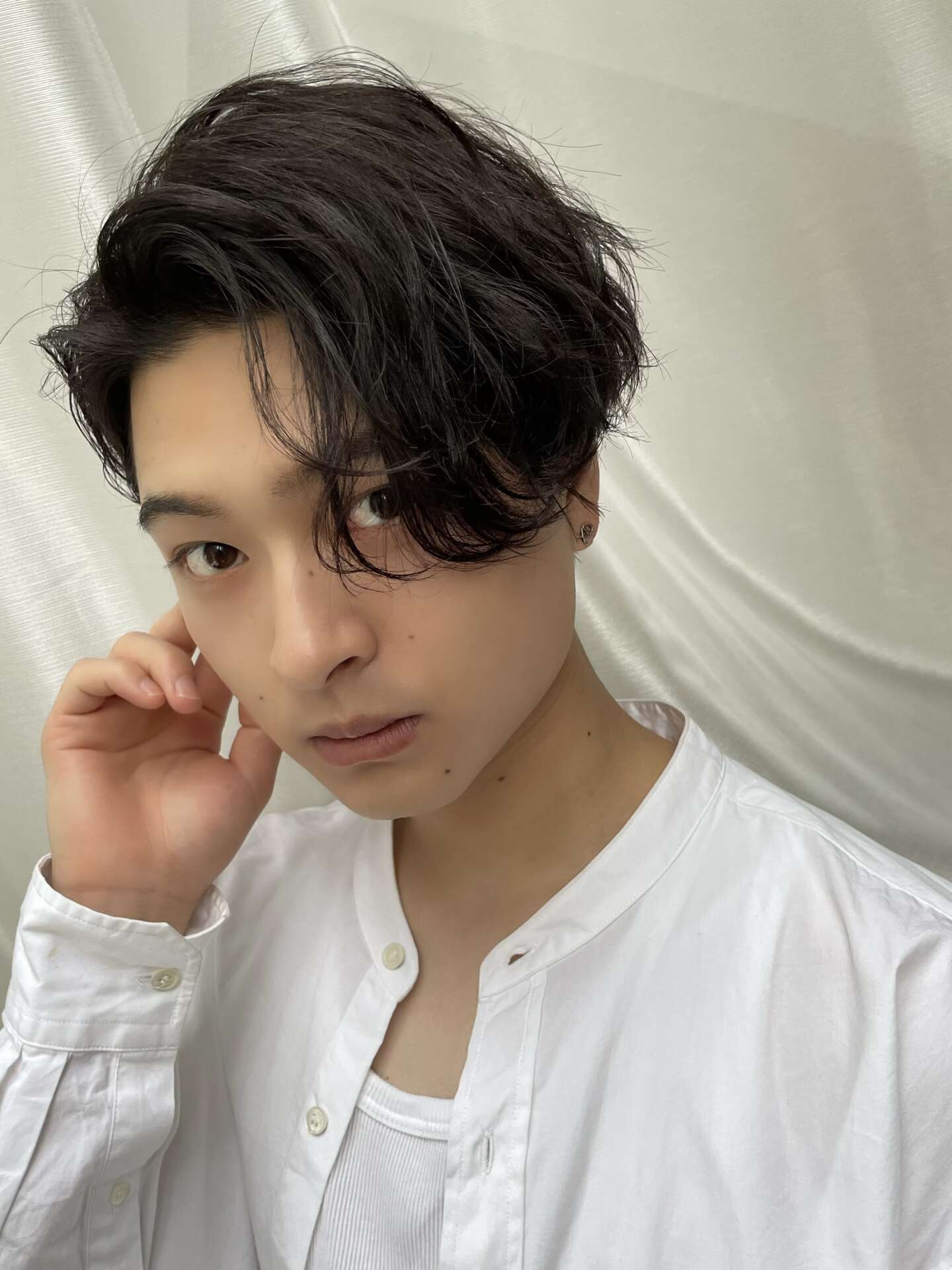 メンズ長め前髪 W 13 ヘアカタログ Violet バイオレット 青山 表参道 銀座 横浜 名古屋栄の美容室